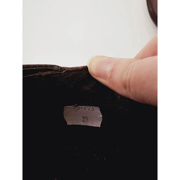 Naot Dark Brown Mary Jane Leatjer Stud Embroidery NO Insoles Shoes 39 8 8.5 - Picture 10 of 10